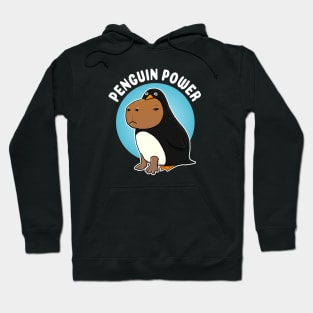 Penguin power Capybara Penguin Costume Hoodie